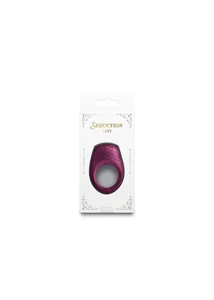 Péniszgyűrű Seduction - levi - metallic burgundy vibrációs