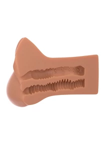 Vagina és ánusz maszturbátor Pick Your Pleasure Stroker XL Brown