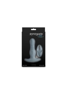 Távirányítós lökő vibrátoros anális vibrátor - Renegade Gemini gray