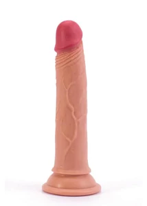 Realisztikus dildó 7" Dual-Layered Silicone Nature Cock Flesh 18 cm