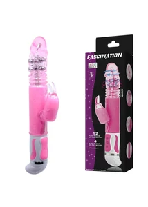 Fascination forgófejes fel-le mozgó vibrátor - rózsaszín