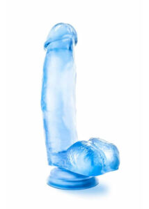 B yours sweet n hard 1 blue. kristályos szerető zselés dildó kék 20x3,8 cm