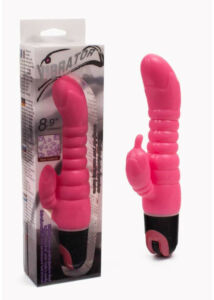 G-pont vibrátor klitoriszkarral - rózsaszín