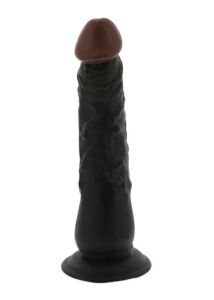 Dolie tapadókorongos élethű dildó - 20 cm - fekete