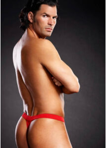 Performance microf. thong red l/xl