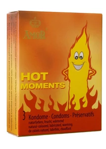Hot moments melegítő óvszer - 3 db