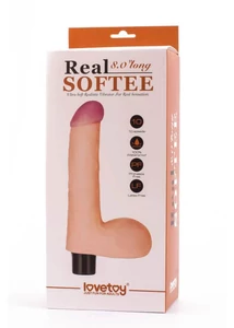 Real softee vibrating dildó 4 bőrhatású vibrátor
