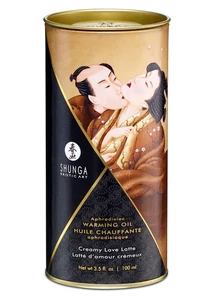 Shunga - melegítő hatású masszázsolaj (krémes latte) - 100 ml
