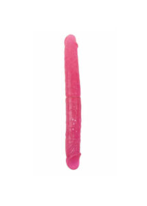 Lybaile double heads dildó pink. kétvégű zselés dildó 37,5x3,8 cm