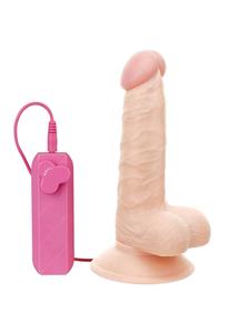G-girl tapadókorongos élethű minivibrátor - 12,5 cm - testszín