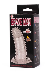 Brave man tüskés péniszköpeny - áttetsző