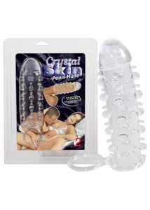 Péniszköpeny heregyűrűvel Penis Sleeve Crystal