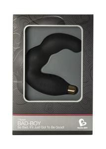 Bad-boy gömbös gát és prosztata vibrátor - fekete