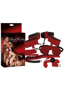 Kötöző készlet 8 db-os Bad Kitty red Bondage