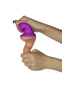 Double-ended dildó purple kétvégű dildó