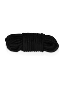 Kötözéshez kötél fekete Fetish Bondage