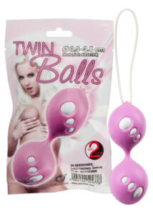 Twin balls - gésagolyó duó pink 3,8 cm