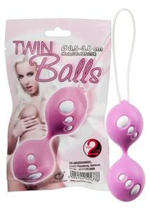 Twin balls - gésagolyó duó pink 3,8 cm