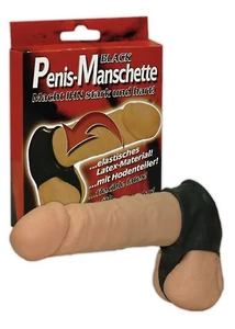 Penis manschette pénisz- és heremandzsetta (fekete)