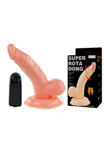 Forgófejes dildó Super Rota Dong Flesh 1
