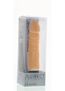 Realisztikus szilikon vibrátor 16,5 cm - Purrfect Silicone Classic 6.5 inch Flesh