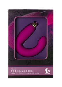 Rock groovy-chick 7 fokozatú szilikon g-pont vibrátor - rózsaszín