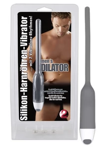 Dilator - szilikon húgycsővibrátor - szürke 110x6 mm