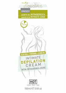 Hot intimate - intim szőrtelenítő krém spatulával (100 ml)
