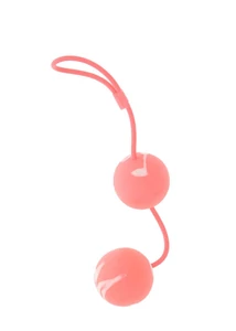 Latex bevonatú márványmintás gésagolyó rózsaszín-fehér - Marbilized Duo Balls Pink