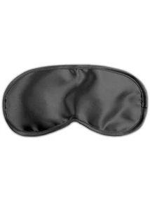 Fekete szatén szemmaszk Satin Love Mask Black