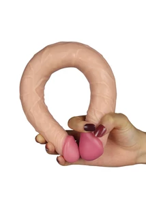 Realisztikus elvékonyodó kétvégű dildó - Ladykiller Tapered Double Penetration 35 cm