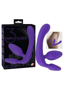 Tripla kéjelgés – 3 ágú pánt nélküli strap-on