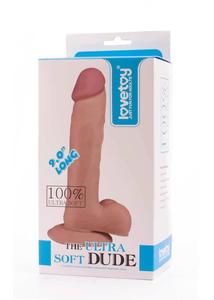The ultra soft dude 6 élethű dildó tapadókoronggal 23 cm