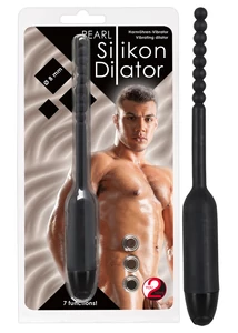 Húgycsővibrátor gömbös, szilikon 8 mm Pearl Dilator