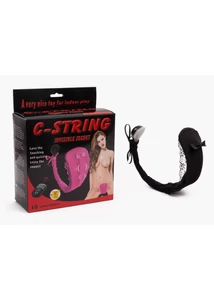 Vibrátoros bugyi csiklóizgatzó C-string invisible secret