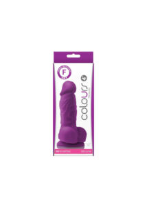 Colours - pleasures -10 cm dildó - purple tapadókorongos dildó