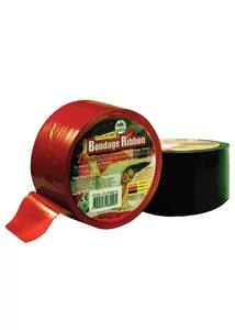 Piros PVC kötöző szalag Bondage Ribbon 5cm/18mtr Red