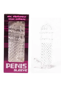 Rücskös áttetsző péniszköpeny Penis sleeve Clear 1