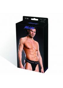 Blue line performance microfiber jock strap s/m