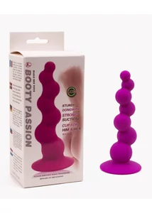 Tapadókorongos szilikon análdildó lila Pretty love booty ii