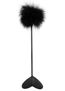 Paskoló és cirógató egyben (fekete) Bad Kitty Feather Wand Black