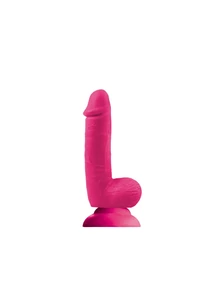 Tapadótalpas 18 cm-es dildó Colours softies 6 pink