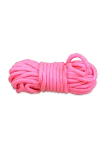 Rózsaszín pamut kötél Fetish Bondage Rope Pink 6 m
