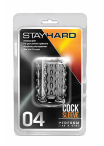 Stay hard - cock sleeve 04 clear. szilikon péniszmandzsetta 4 cm