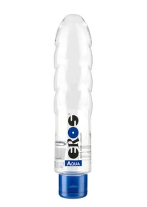 Vízbázisú síkosító dildó formájú flakonban Eros Aqua 175 ml