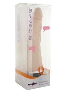 Silicone classic elkeskenyedő realisztikus vibrátor (világos bőrszín)