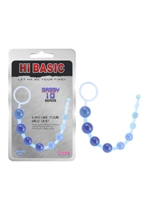 Sassy anal beads blue análfüzér