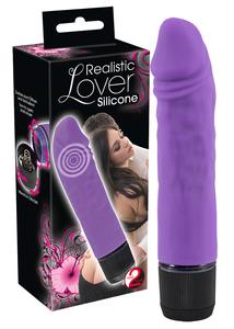 Silicone lover - realisztikus vibrátor (lila)