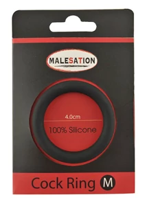Szilikon péniszgyűrű fekete 4 cm Malestation