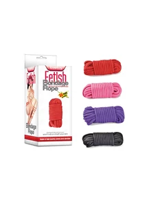Fetish bondage rope red piros kötél
